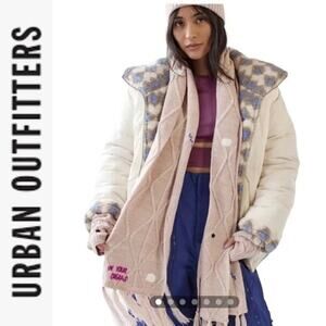 NWOT Urban Outfitters Bella Embroidered In Your Dreams Scarf Pale Pink UO